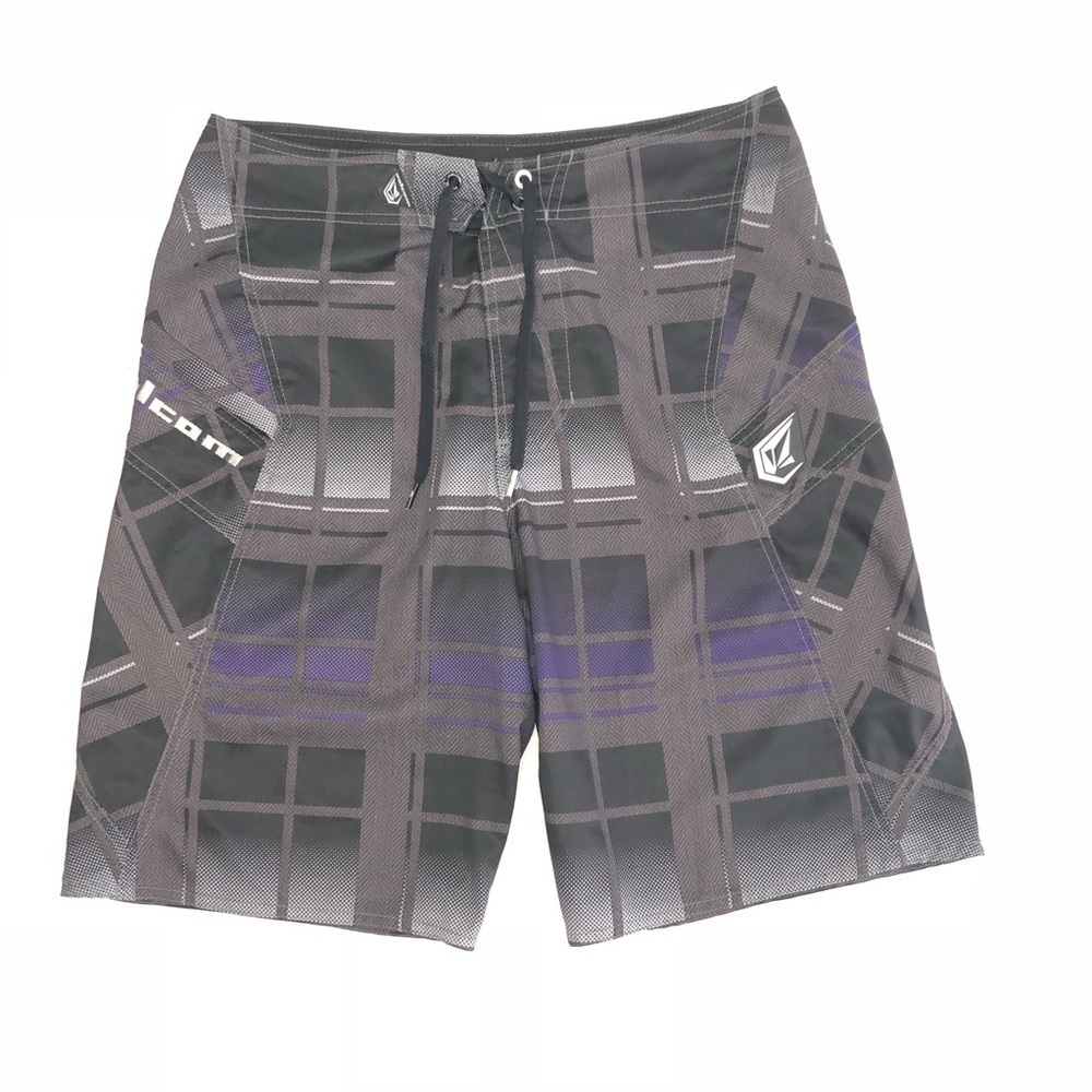Volcom Board Shorts Swim Trunks Geometric EUC